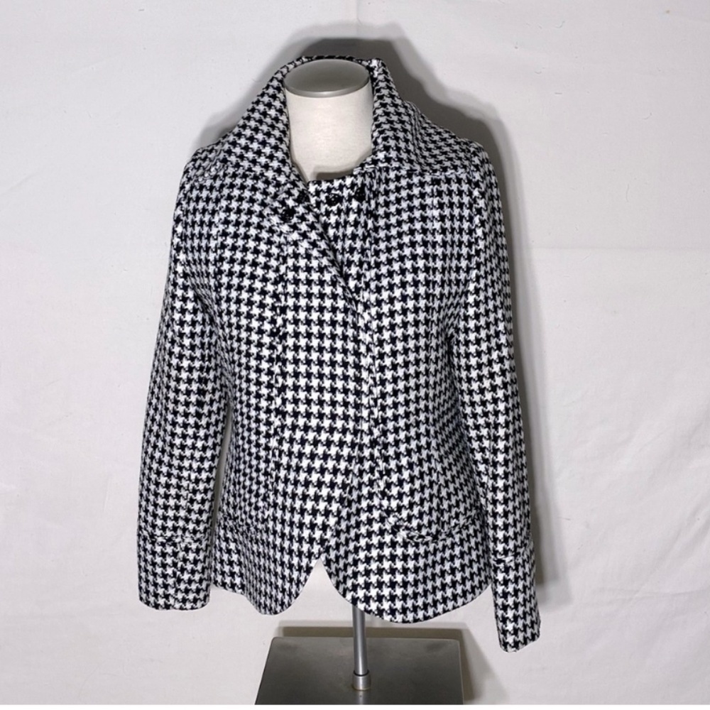 Vitrin Design Black & White Houndstooth Blazer Jacket M